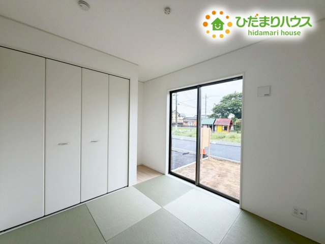 高萩市高萩第2　新築戸建　2号棟の和室|赤ちゃんスペースや客間など、多彩な用途で使用できる和室☆