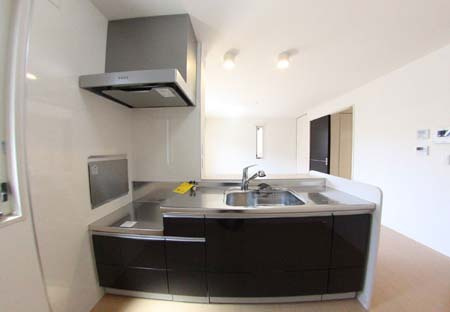 パシオーネA棟のキッチン|きれいなキッチンです