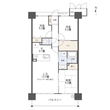 アルファステイツ城町の間取り