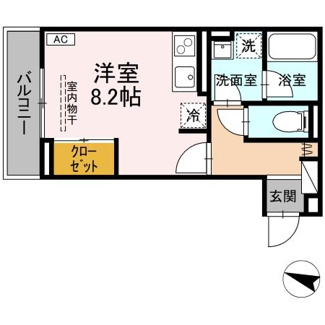 【間取り】 | 西町SUZUKAZE | 1Room