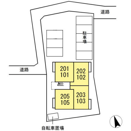 アロームライトの区画図