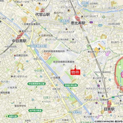 【地図】 | コスモリード恵比寿