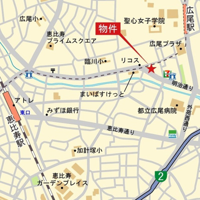【地図】 | モノリス広尾
