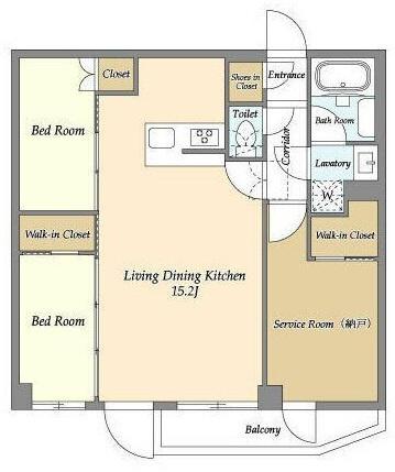 アジールコート練馬中村橋の間取り|間取りです。