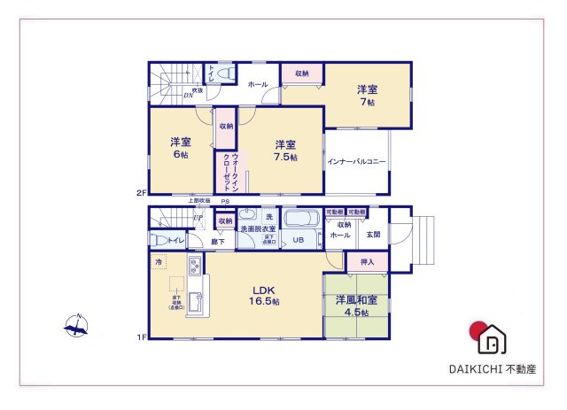 【区画図】 | 上里町七本木第6  LiveleGarden.s　新築戸建　全8棟　3号棟