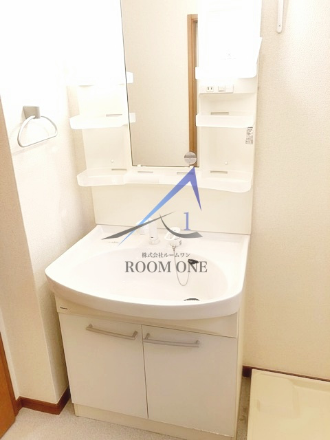 グリーンフォレストⅡの洗面所|独立洗面台です。