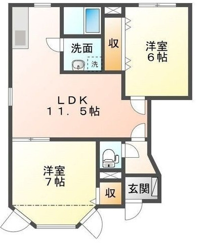 キャッスル北沢の間取り