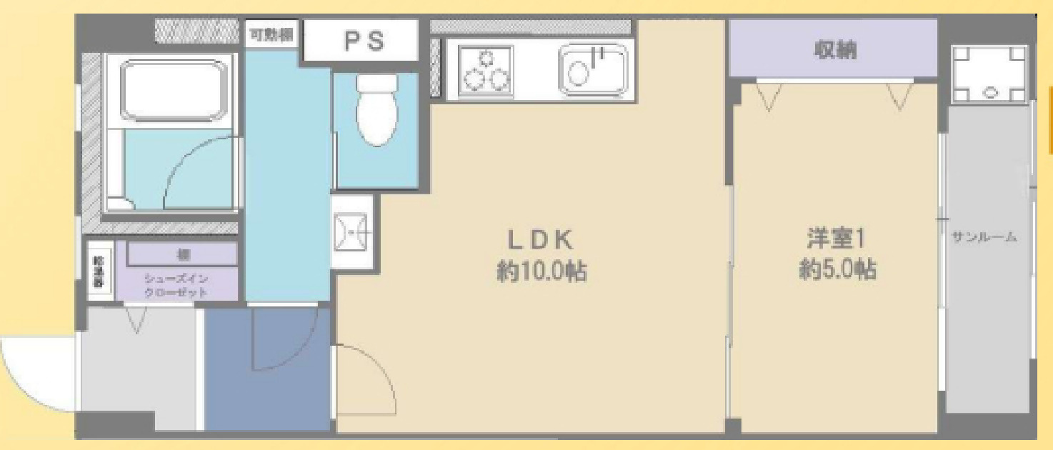 阿佐ヶ谷陵雲閣マンションの間取り