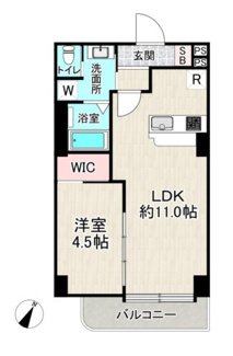 【間取り】 | 上馬マンション | 40平米の1LDK、2017年頃に大規模リフォーム歴あり