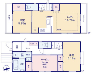 【間取り】 | 国立市青柳１丁目　全２棟　１号棟　仲介手数料無料♪
