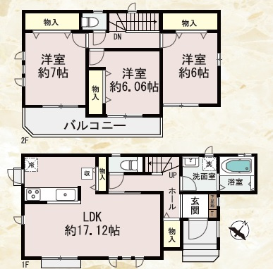 【間取り】 | 南多聞台５丁目　土地　３区画