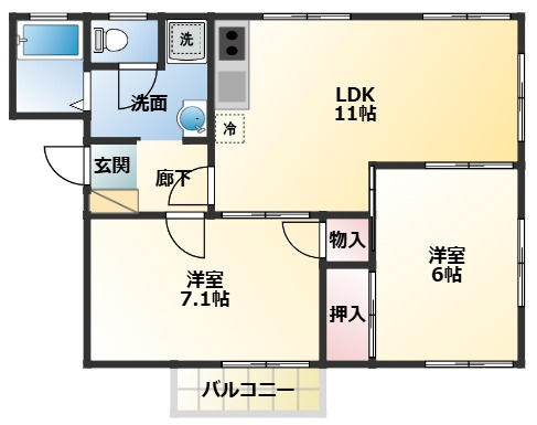 ヴィラシェリーの間取り