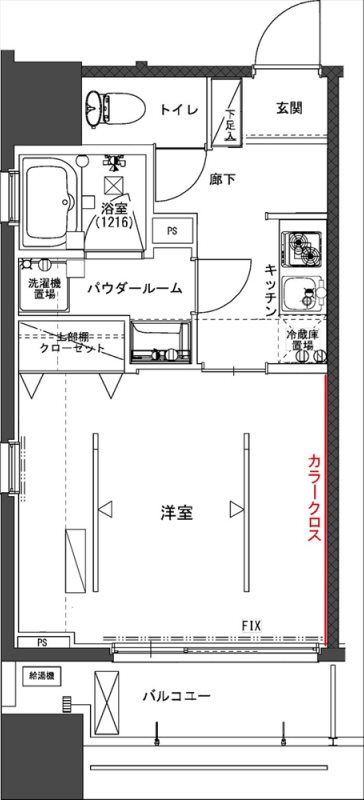 the TACT YOKOHAMAの間取り