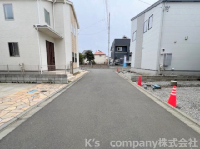 ◎高座郡寒川町小谷1丁目　新築戸建　C号棟の前面道路含む現地写真|前面道路の様子です◇