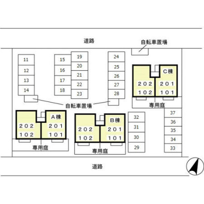 【区画図】 | グレイスコートA