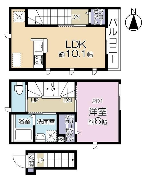 ジョリーメゾン高松の間取り