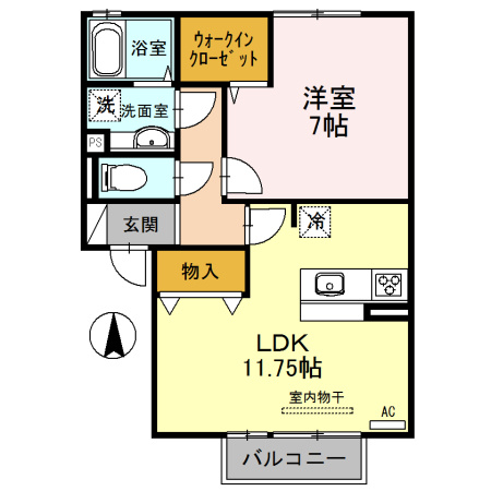 【間取り】 | アミュレット　A棟