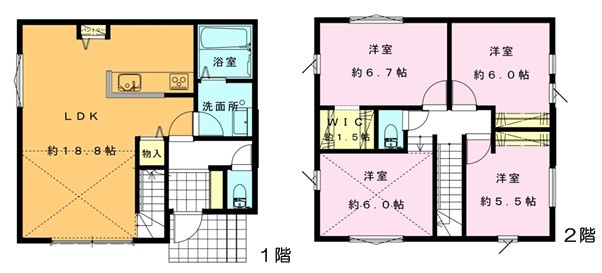 ◎高座郡寒川町小谷1丁目　新築戸建　D号棟の間取り|4LDK☆
