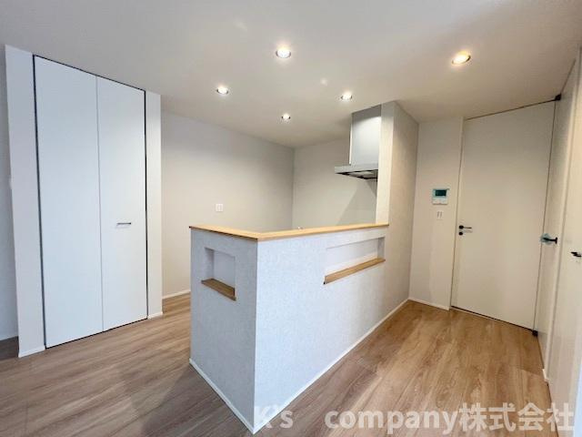 ◎高座郡寒川町小谷1丁目　新築戸建　D号棟のキッチン|ダウンライト付きキッチンスペース◇◇