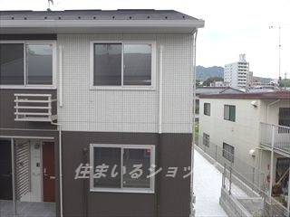 広島市安佐北区落合１丁目のアパートの展望|募集のお部屋（202号室）からの眺望です！