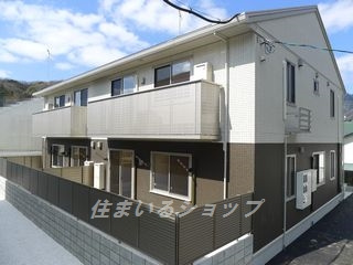 広島市安佐北区落合１丁目のアパートの外観