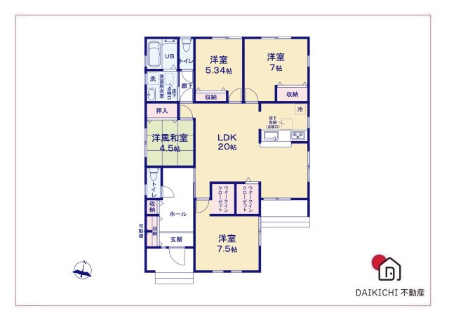 【区画図】 | 上里町七本木第6  LiveleGarden.s　新築戸建　全8棟　6号棟