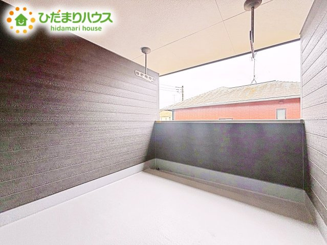 【バルコニー】 | 笠間市吉岡第1　新築戸建 | バルコニー付きなら洗濯物がたくさん干せて乾きやすいですね