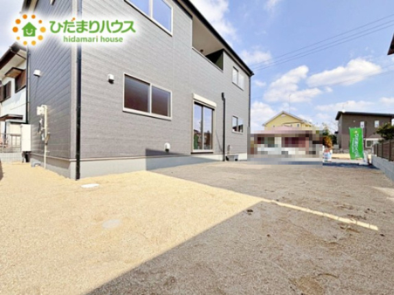 【庭】 | 笠間市吉岡第1　新築戸建 | 庭があれば、子どもやペットとより楽しく過ごす時間が増えて暮らしが豊かになります。