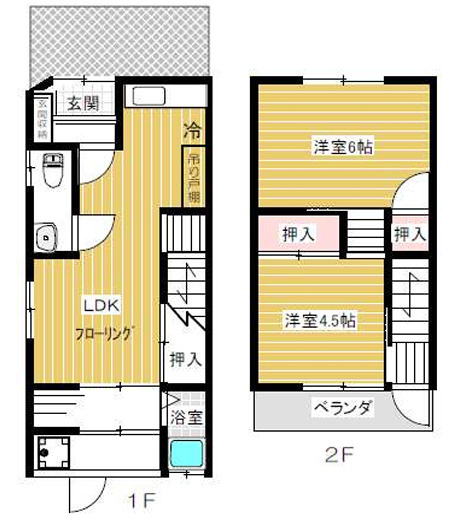 丸川貸家（西側）の間取り