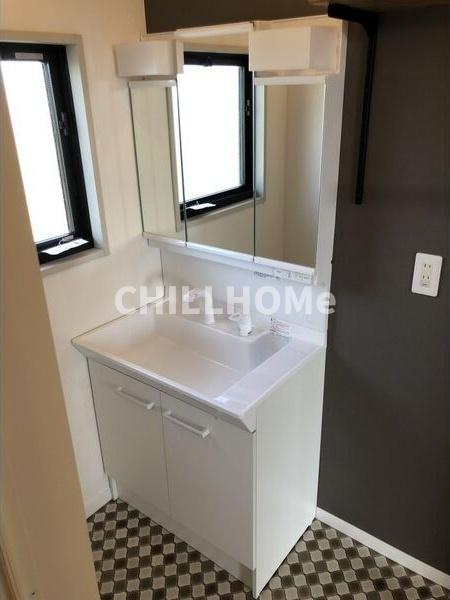 プレステージ Bの洗面所|当社、チルホームのHPもご覧ください(^^)/物件情報多数♪