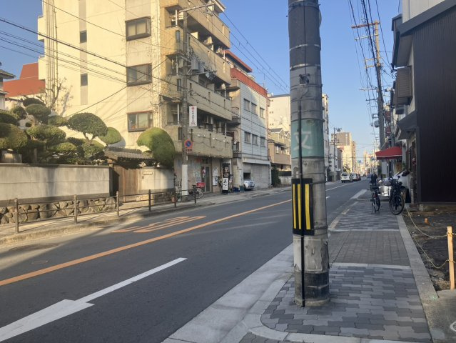 都島中通一丁目土地の前面道路含む現地写真
