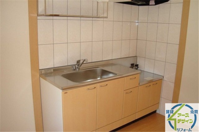 サンハイツⅡのキッチン|パース写真