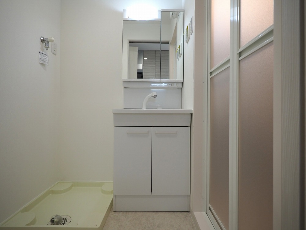 大阪市淀川区木川東３丁目の賃貸マンションの独立洗面台