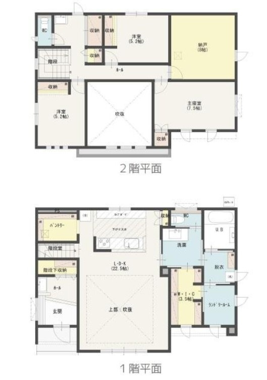 【中古戸建】甘楽郡甘楽町大字小幡の間取り|■間取り図｜敷地面積：598.38（約181坪）　建物面積：139.32（約42.14坪）