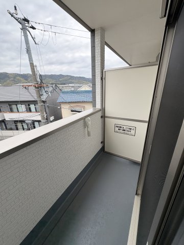 パークス長岡京のバルコニー