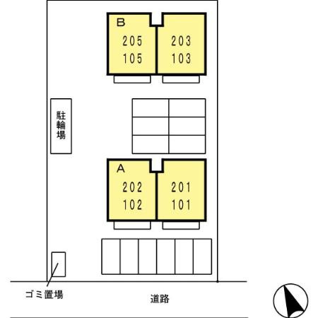 【区画図】 | エスポアール日ノ出 A棟