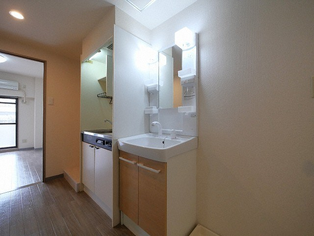大阪市淀川区木川西３丁目の賃貸マンションの独立洗面台