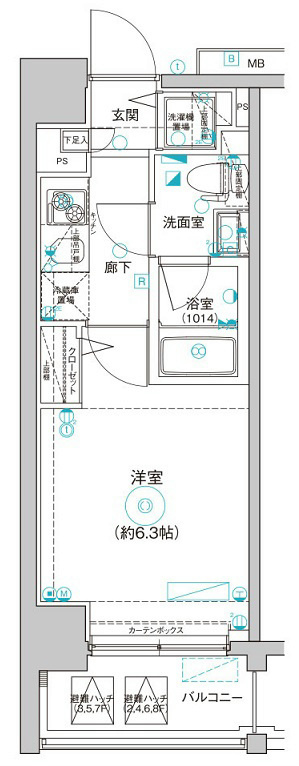 Le'a横濱ヴィヴァーチェの間取り|Aタイプ