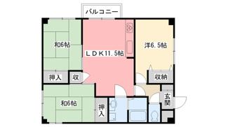 【間取り】 | カーサ楠３