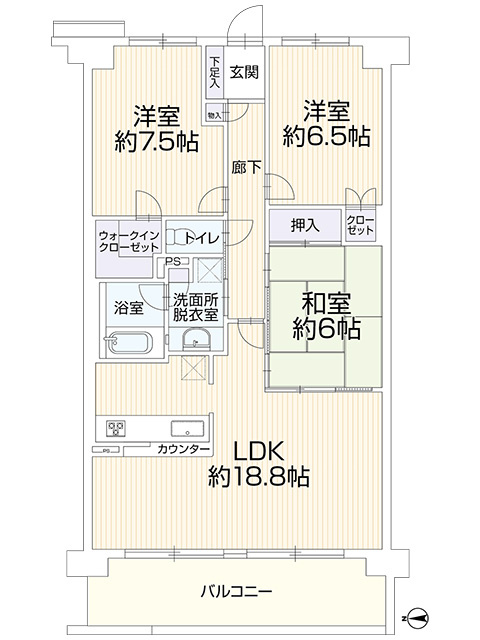 【仲介手数料無料／中村区】リーデンススクエア八田　102の間取り