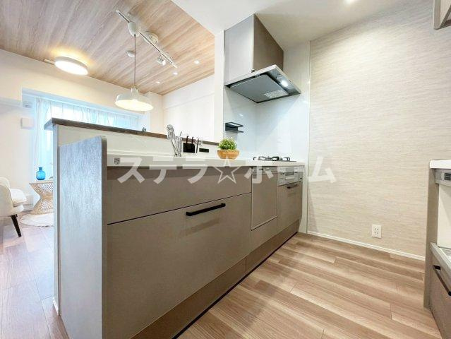 ソシエ北大阪壱期棟のキッチン|きれいなキッチンです