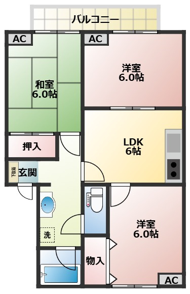 ピュアコートBの間取り