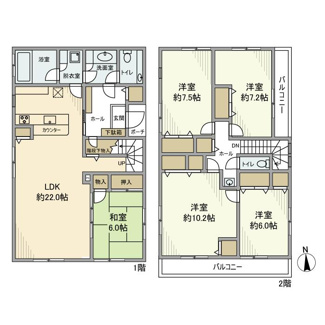 【間取り】 | 代沢戸建