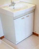 【独立洗面台】 | スプリーム九段 | 朝の支度にも助かる、独立の洗髪洗面化粧台