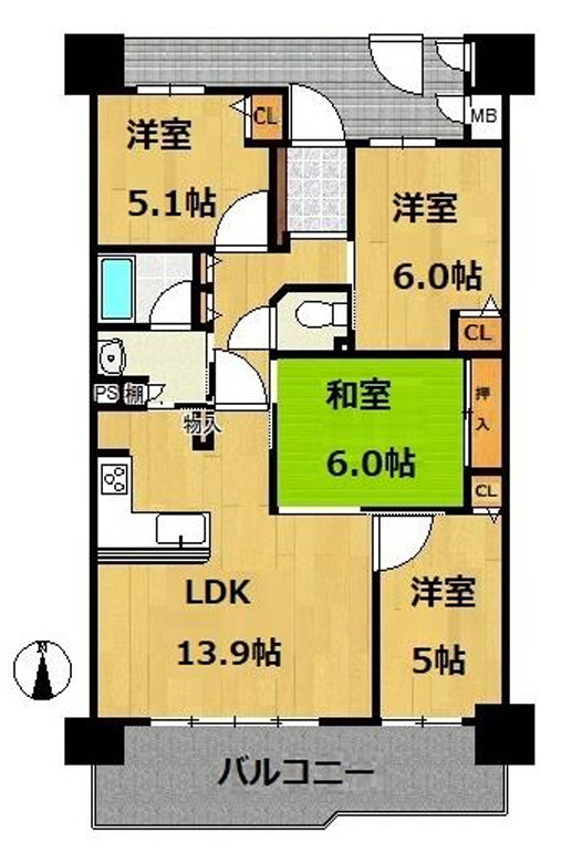 【間取り】の画像