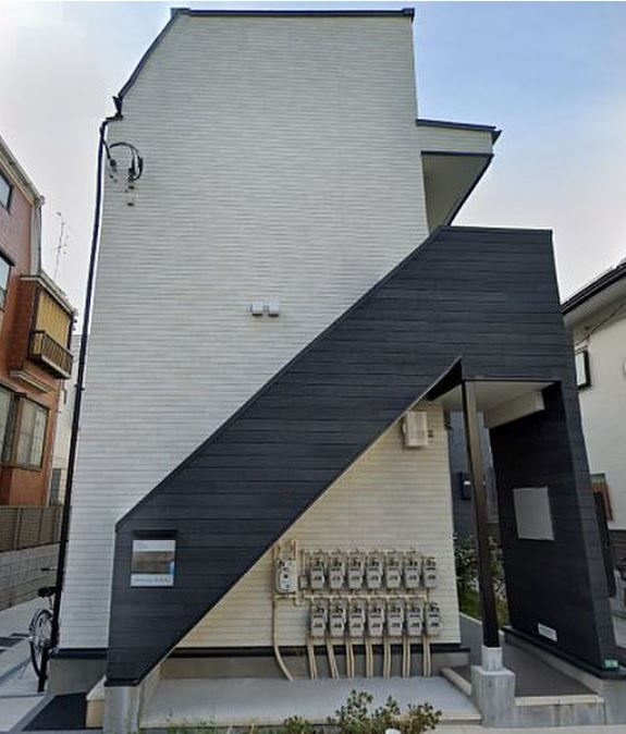 中野区江原町１丁目のアパートの外観