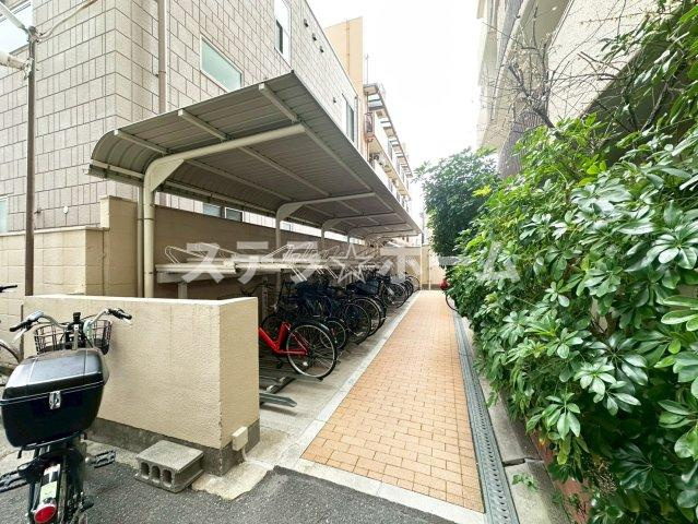 都島ロイヤルハイツの駐輪場|駐輪所です