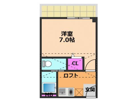 プチパレ天神の間取り
