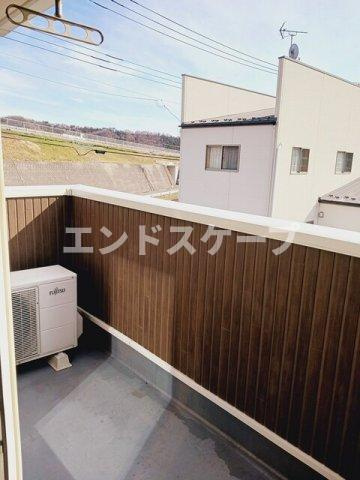 ポラリス５号館のバルコニー|高崎、前橋のお部屋探しはエンドスケープまで！お客様の理想お聞かせ下さい♪