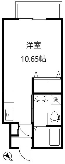 スターヴァレイサンク　独立洗面台　二人入居相談可　ネット無料の間取り